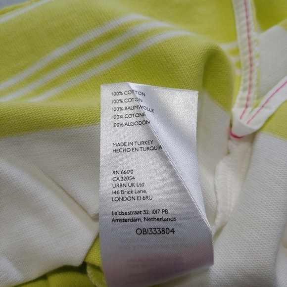 ANTHROPOLOGIE Maeve Striped Lime Polo Tank - Picture 7 of 8